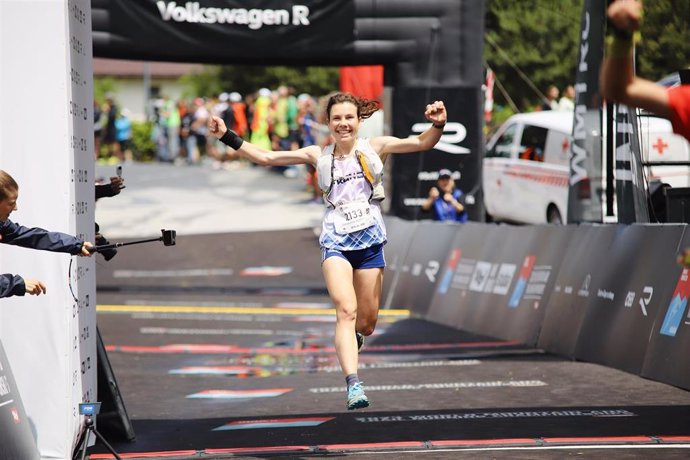 Archivo - La francesa Clémentine Geoffray, campeona mundial de Trail de corta distancia en Innsbruck (Austria).