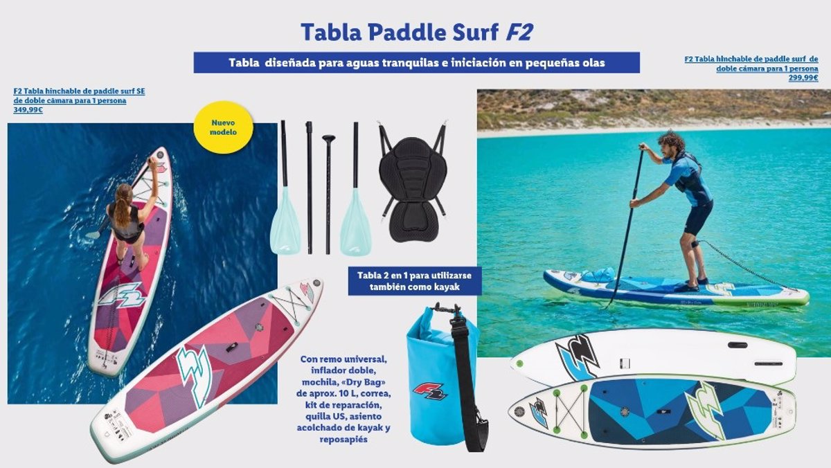 Oferta semanal de Lidl: las mejores tablas hinchables de paddle surf por  las que todo el mundo suspira