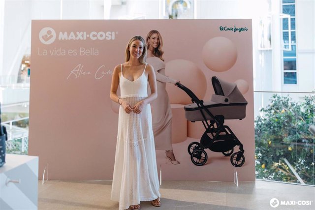 Alice Campello en la presentación Maxi-Cosi en ECI Pozuelo.