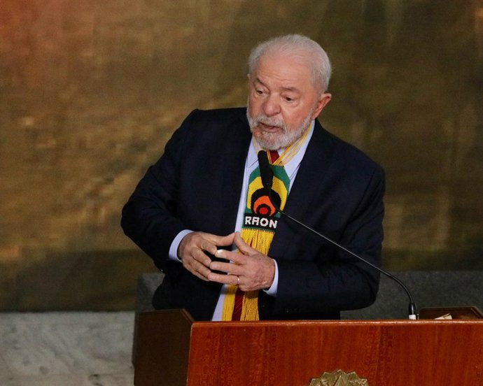 June 5, 2023, Brasilia, Distrito Federal, Brasil: (INT) Lula at World Environmental Day. June 05, 2023, Brasilia, Federal District, Brazil: The President of Brazil, Luiz Inacio Lula da Silva (PT), during the World Environment Day ceremony, held at the P