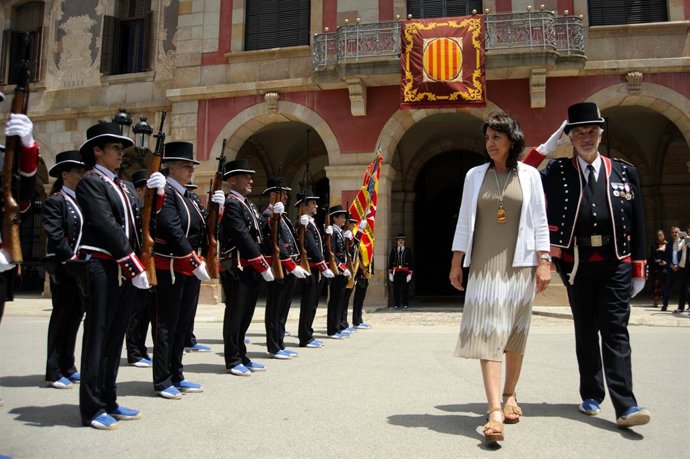 La formació de gala dels Mossos d'Esquadra