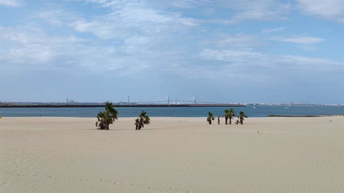 Playa de la Puntilla en El Puerto de Santa María (Cádiz)