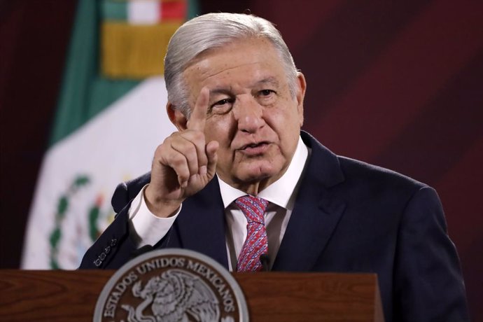 May 29, 2023, Mexico City, Mexico City, Mexico: May 29, 2023, Mexico City, Mexico: The President of Mexico, Andres Manuel Lopez Obrador at the daily morning conference at the National Palace in Mexico City. on May 29, 2023 in Mexico City, Mexico (Photo 