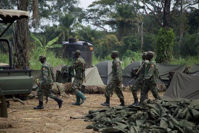 Archivo - Militares congoleños en Beni (RDC) 