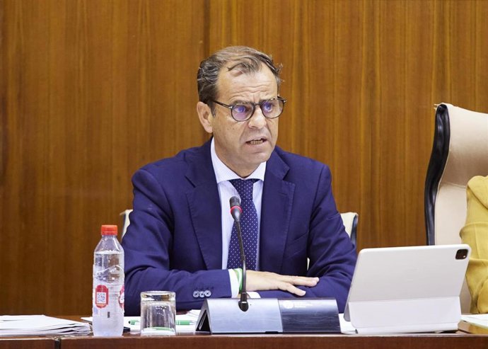 El director general de la RTVA, Juan de Dios Mellado, en comisión parlamentaria. (Foto de archivo).