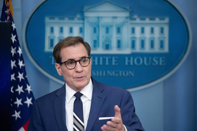 June 6, 2023, Washington, District of Columbia, USA: United States National Security Council Coordinator for Strategic Communications, John Kirby, speaks on the situation in Ukraine during the ongoing Russian invasion, during a news conference in the Jame