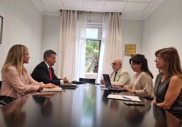 Reunión de la comisión de seguimiento de las obras con agua regenerada en Tenerife