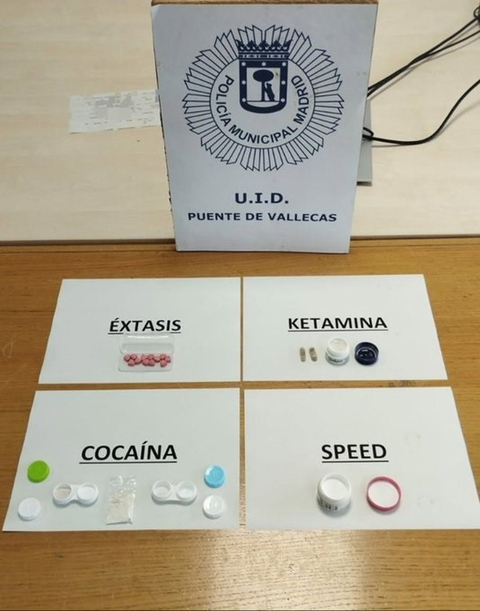 Detenida una pareja por trapichear con varios tipos de droga en un polígono de Vallecas