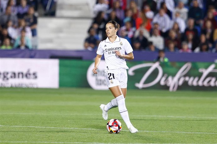 Claudia Zornoza, durante un partido con el Real Madrid.