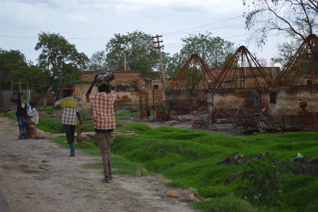 Archivo - Una aldea en Malakal, en Sudán del Sur