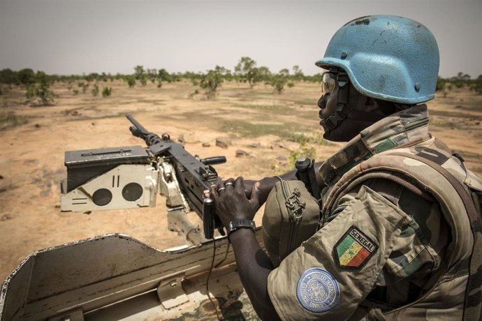 Archivo - Un efectivo de la MINUSMA