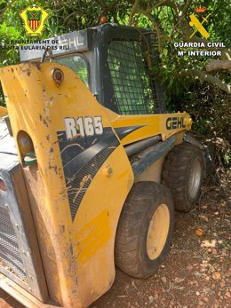 Dos detenidos en Ibiza por el robo de una retroexcavadora