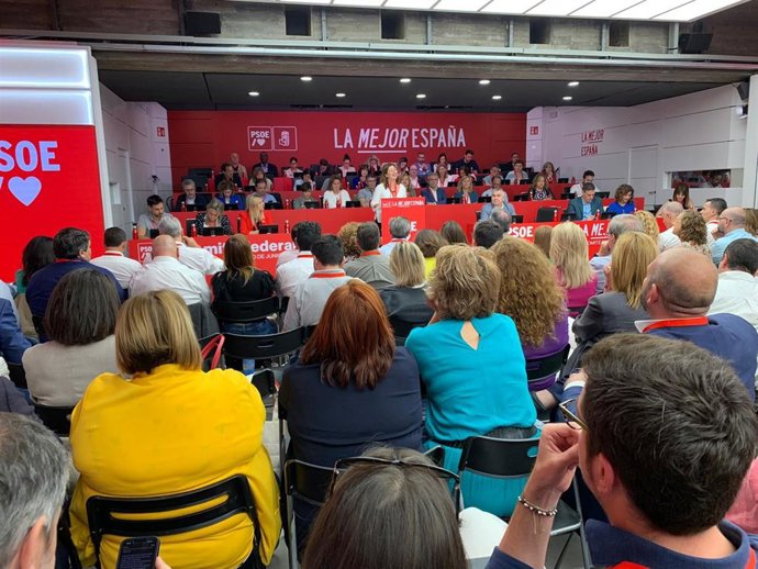 La secretaria general del PSIB-PSOE y candidata socialista al Congreso por Baleares, Francina Armengol, en el Comité Federal del PSOE.