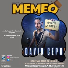 El show 'No cruces los brazos', de David Cepo, llega a Logroño el próximo 31 de octubre