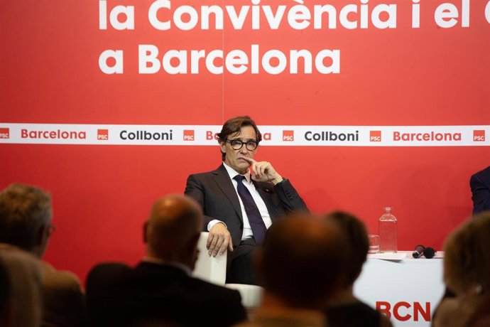 Archivo - El líder del PSC, Salvador Illa