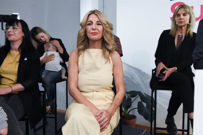 La líder de Sumar y vicepresidenta segunda del Gobierno, ministra de Trabajo y Economía Social, Yolanda Díaz, a 10 de junio de 2023, en Madrid (España).