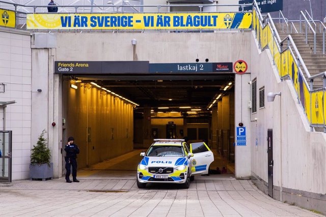 Archivo - Policía en Estocolmo, Suecia