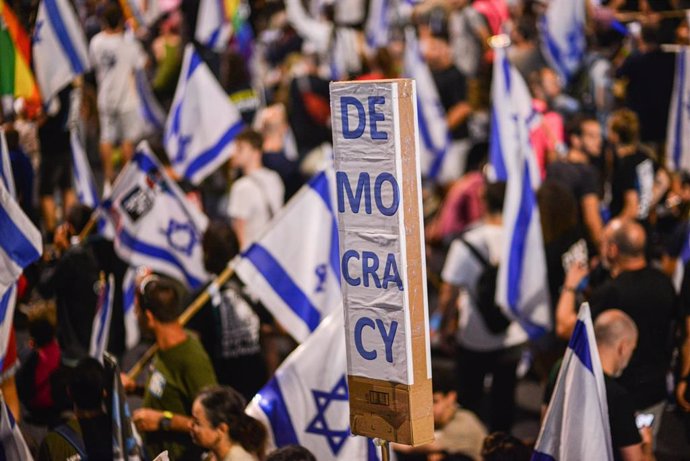 Protesta en Israel contra la reforma judicial