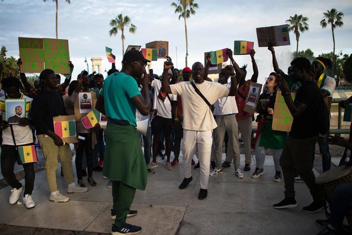Protestas en España contra la violencia en Senegal 