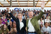 Rueda quere dar "o mellor resultado de España" a Feijóo, que promete: "Se gañamos haberá sitio para bastante xente"