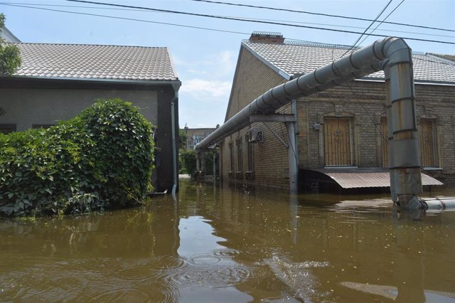 Floods in Kherson due to the explosion of the Kakhovka dam 