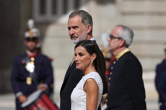 Archivo - Los reyes Felipe y Letizia