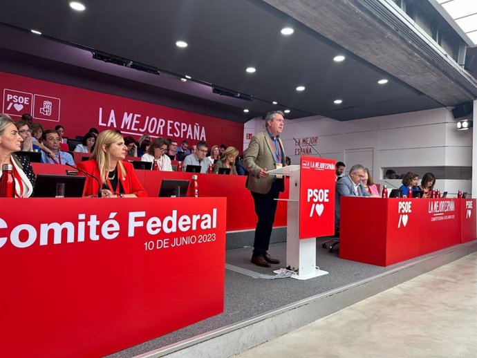 El secretario general del PSOE de Andalucía, Juan Espadas