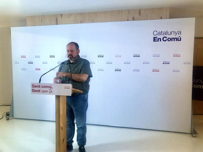 El portavoz de los comuns, Joan Mena.