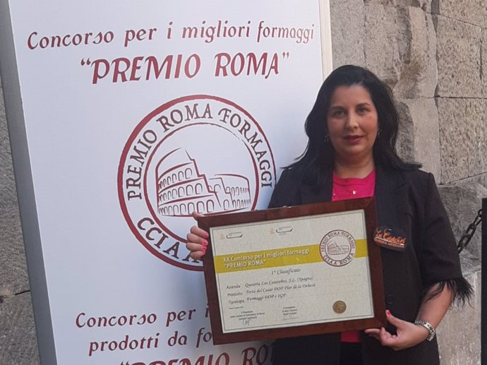 La Torta del Casar Flor de la Dehesa gana un primer premio en el concurso Premio Roma Formaggi"