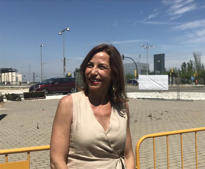 La candidata del PP a la Alcaldía de Zaragoza, Natalia Chueca
