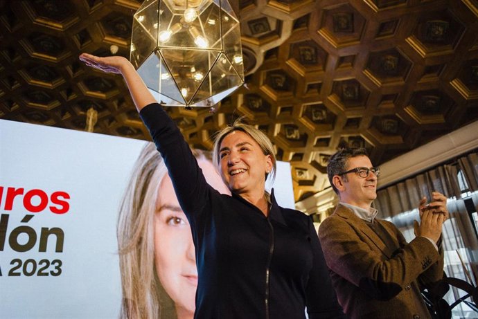 La alcaldesa de Toledo y candidata del PSOE a la reelección, Milagros Tolón
