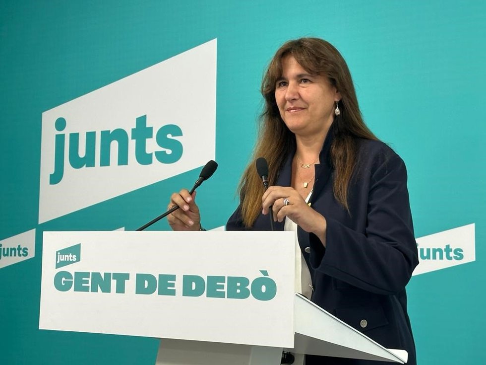 La presidenta de Junts, Laura Borrs.