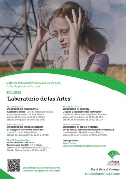 Cartel de los talleres.