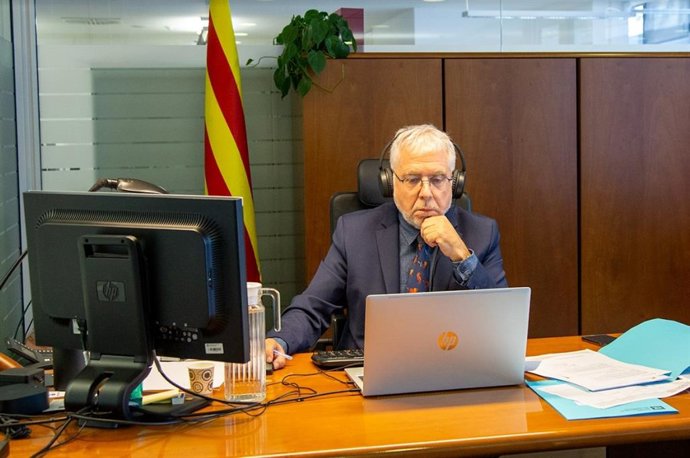 El presidente del Consell de l'Audiovisual de Catalunya (CAC), Xevi Xirgo, participa este lunes en la reunión telemática de constitución del Grup d'Autoritats de Supervisió per als serveis de comunicació audiovisual
