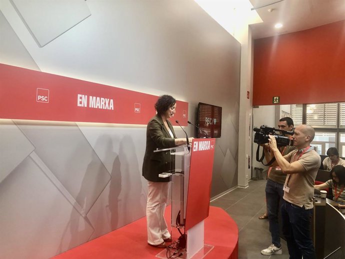 La portaveu del PSC al Parlament, Alícia Romero