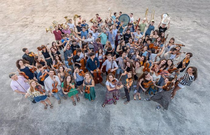 Integrantes de la Joven Orquesta Nacional de España