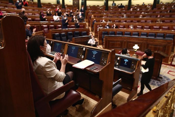 Archivo - Vista general del hemiciclo del Congreso 