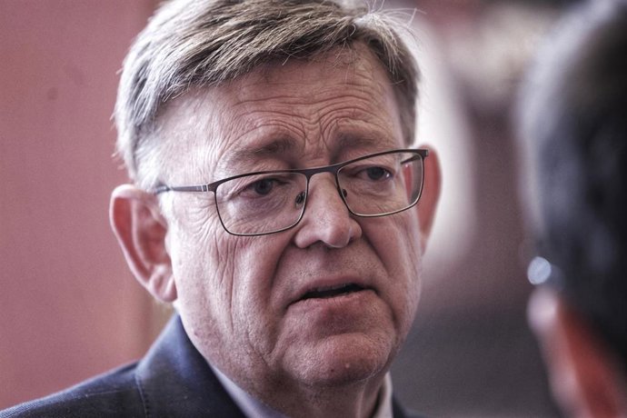 El 'president' en funciones de la Generalitat, Ximo Puig, durante la primera jornada del 45 aniversario de cincoDías