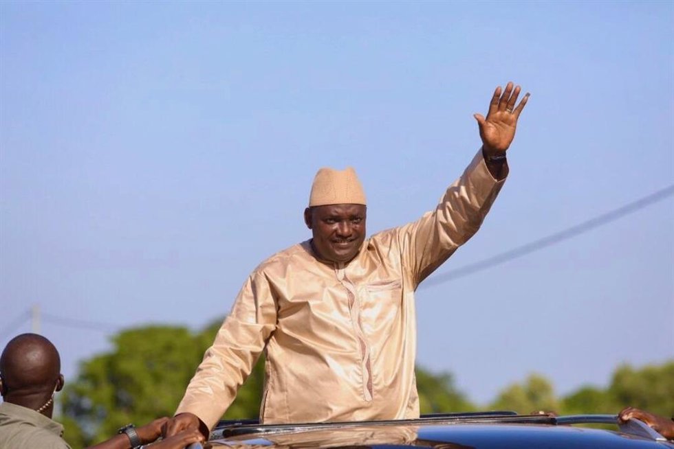 Archivo - Adama Barrow, presidente de Gambia