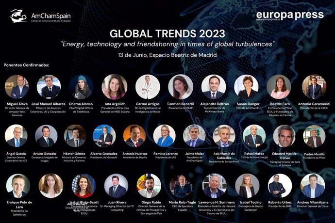 Ponentes del evento 'Global Trends 2023'.