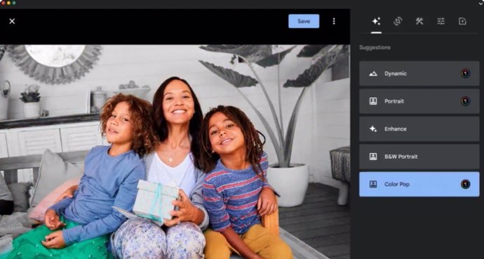 Nuevas funciones de edición de Google Fotos para web