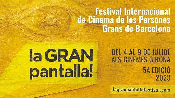 Cartell del festival de cinema per a persones grans 'La gran pantalla'