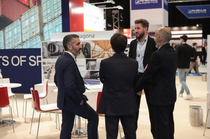 El equipo del Port de Tarragona en Breakbulk Europe.