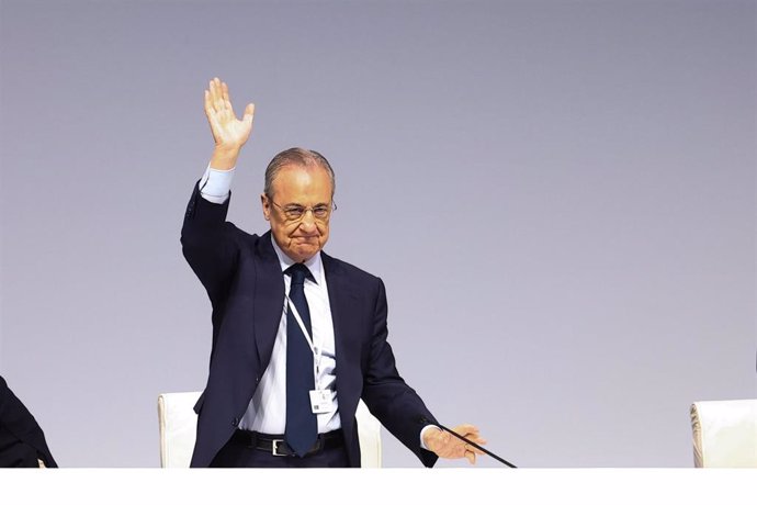 Archivo - El presidente del Real Madrid, Florentino Pérez. 