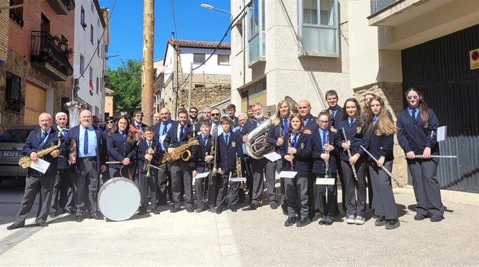 Banda de Música 'La Moncaína' de San Martín de la Virgen del Moncayo.