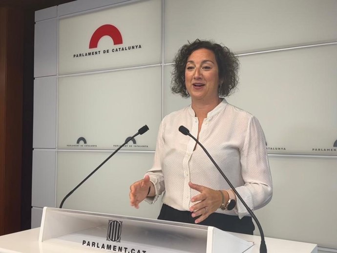 La portavoz de PSC-Units en el Parlament, Alícia Romero