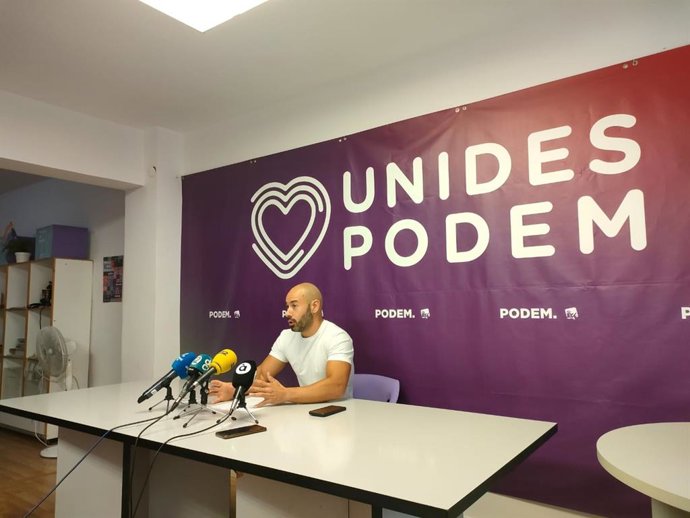 Imagen del portavoz de Podemos Alicante, Xavier López.