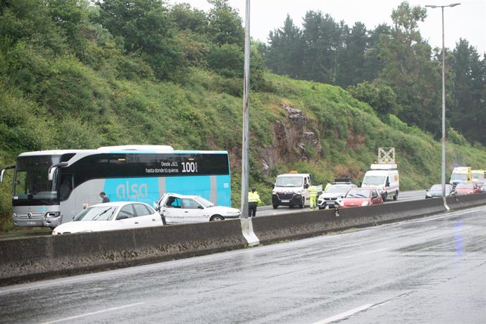 Accidente registrado en Santiago.
