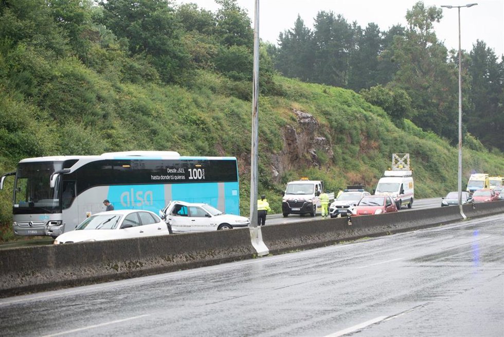 Accidente registrado en Santiago.