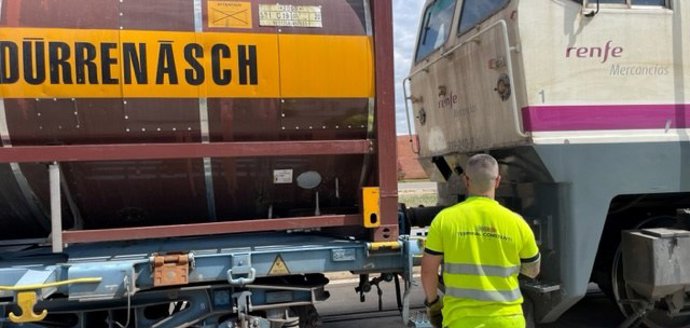 Imatge d'un tren de Renfe Mercaderies